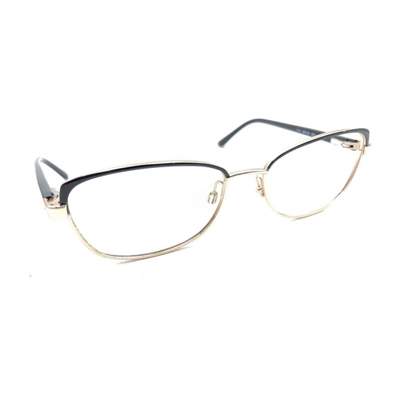 Michael Kors 1113 Black Gold Metal Eyeglasses Frames 54-16 140 Designer Women - Picture 1 of 12